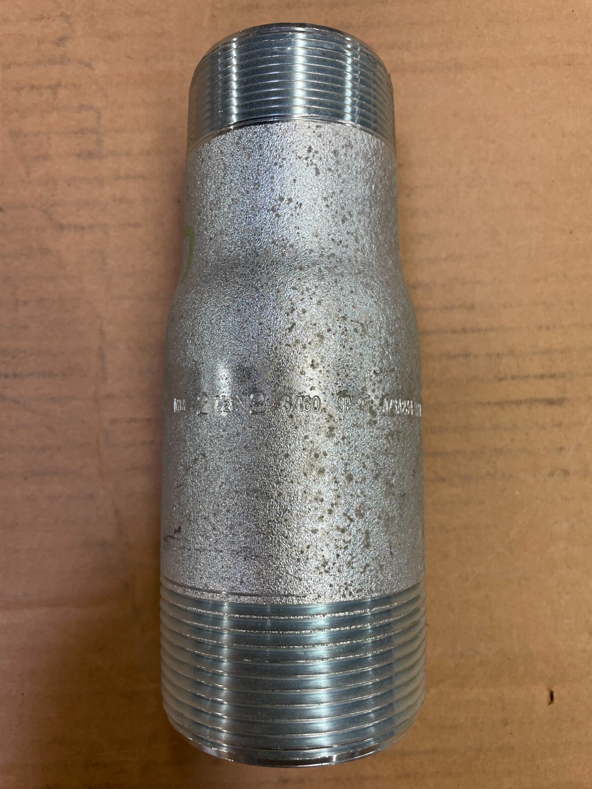 SWAGE NIPPLE 2-1/2″ x 2″ Schedule 160 Concentric Thread Both End A234 WPBN SP95