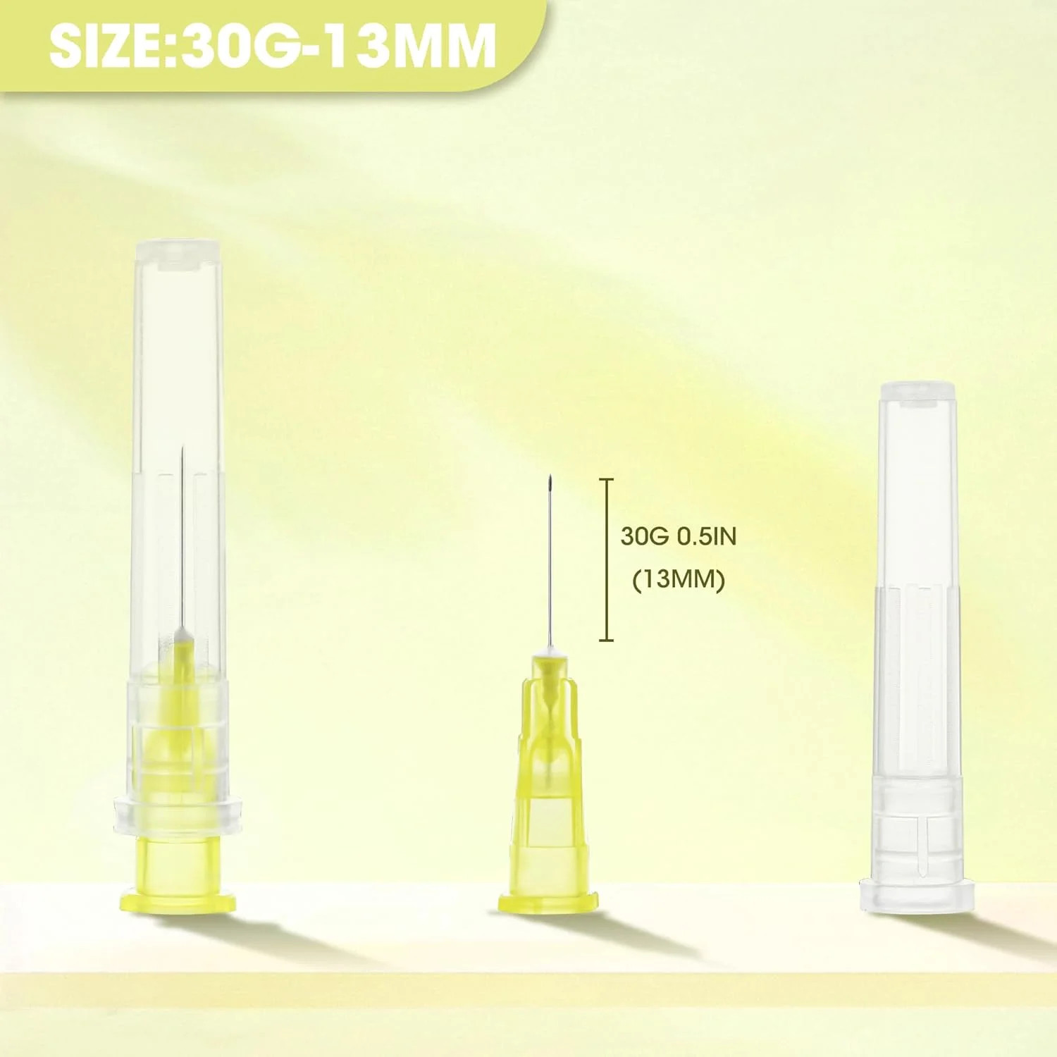 30Ga 1/2 Inch Luer Lock Needle Accessories with Cap for Scientific and Industria