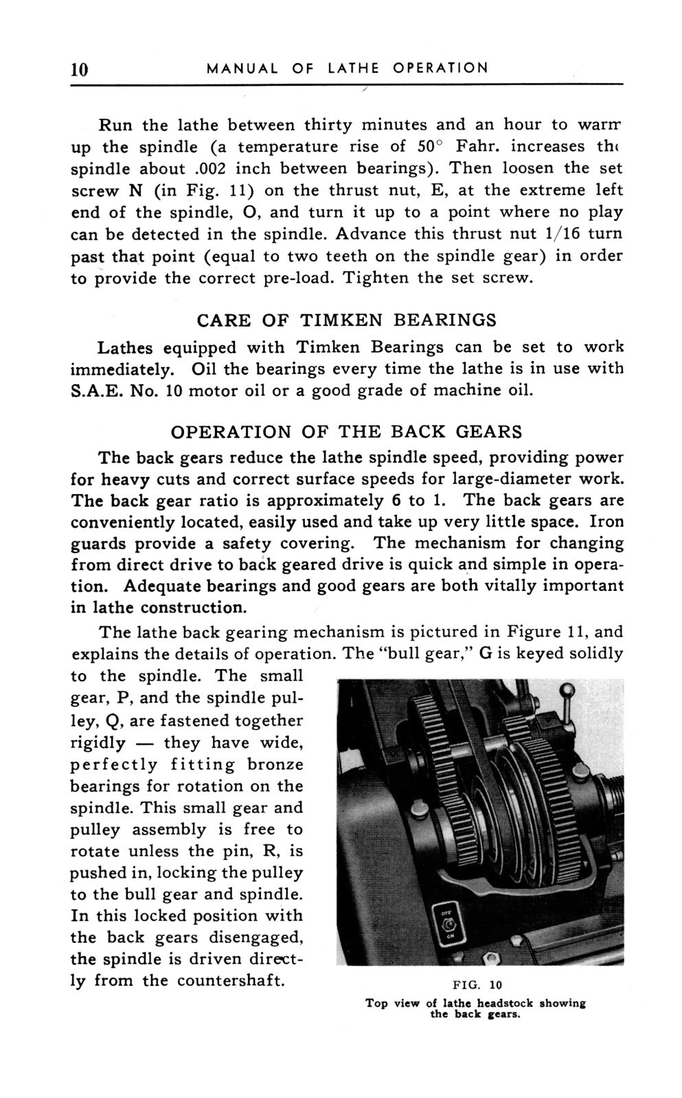 Atlas 6″ & 10″ Lathe Operator Manual for Models 618, All 10″ & 10-F #1879