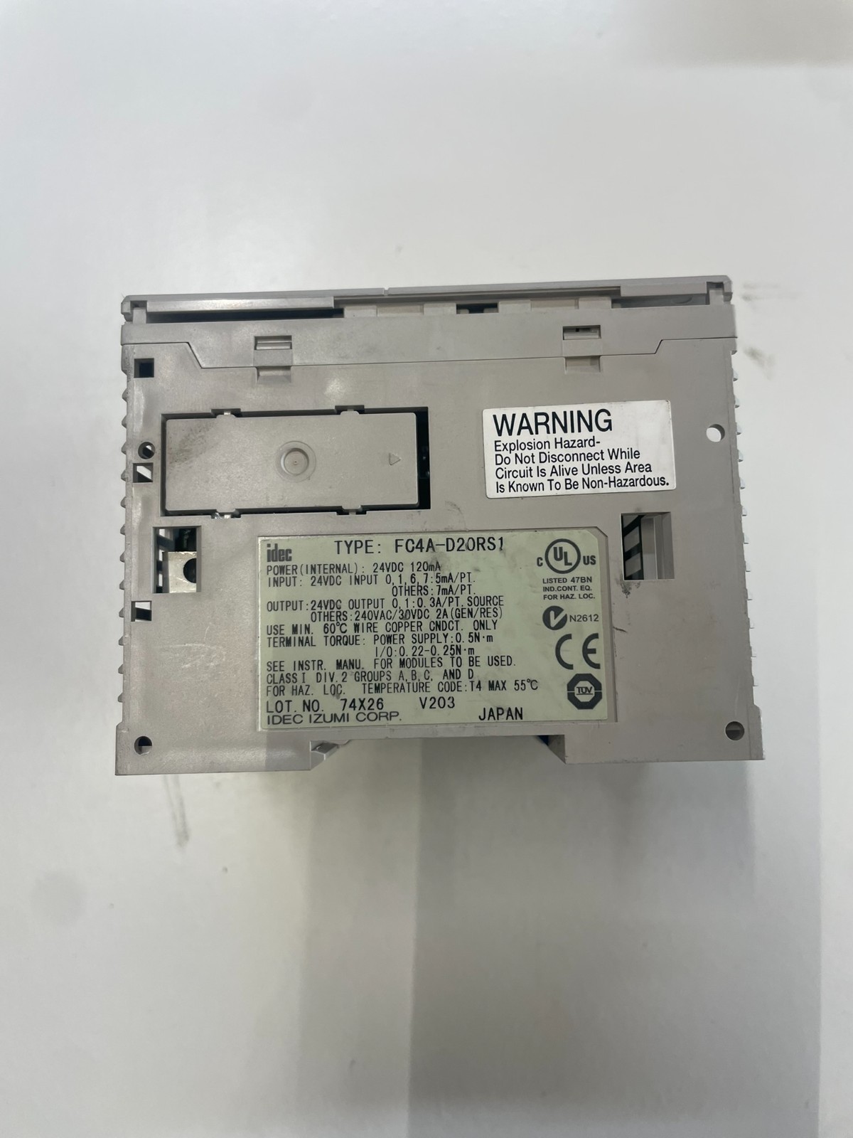 IDEC FC4AD20RS1 Industrial Control System