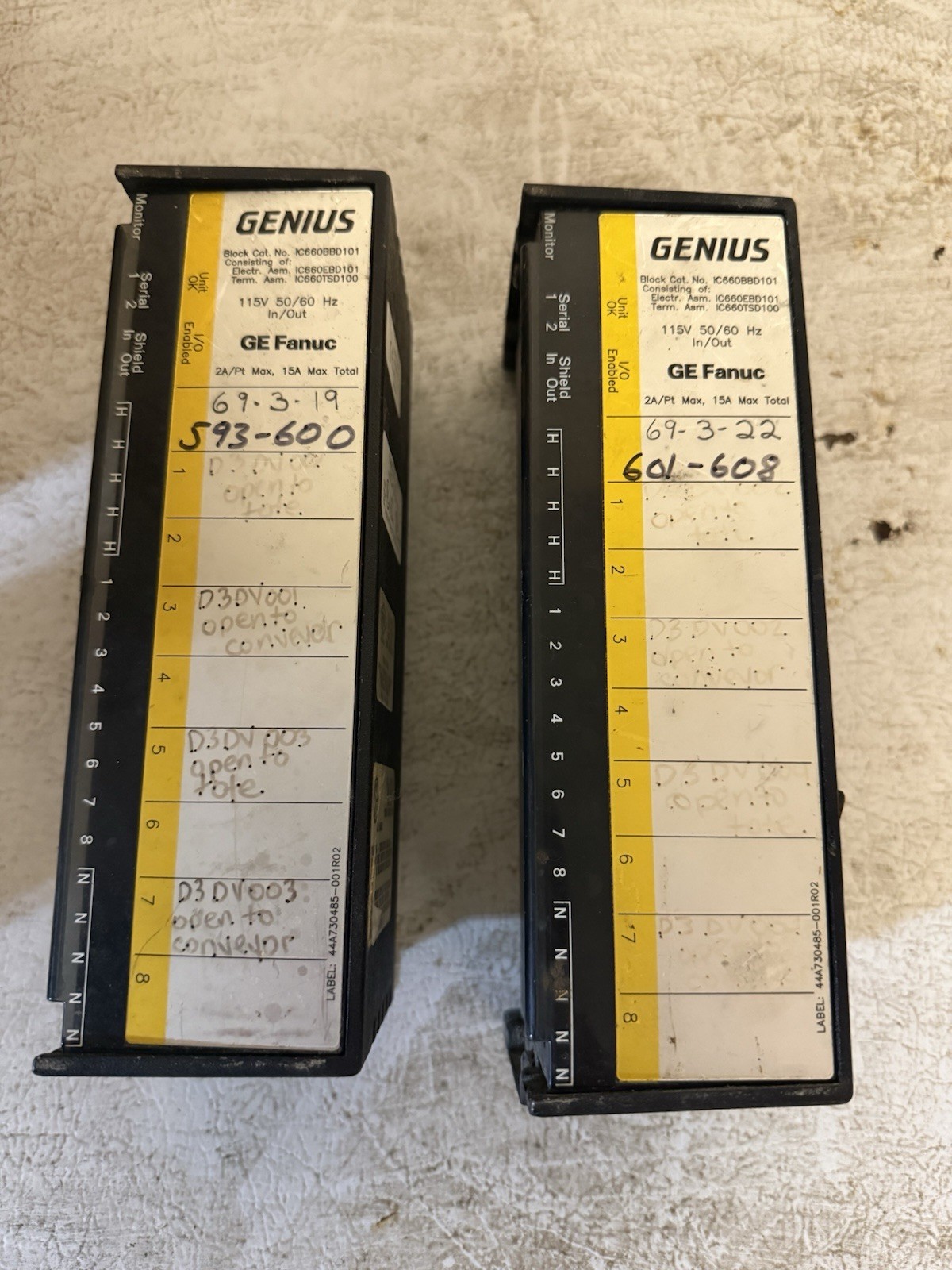 Genius C660EBD101K 115 VAC 8PT 50/60 Hz In/Out IC660EBD101 IC660TSD100