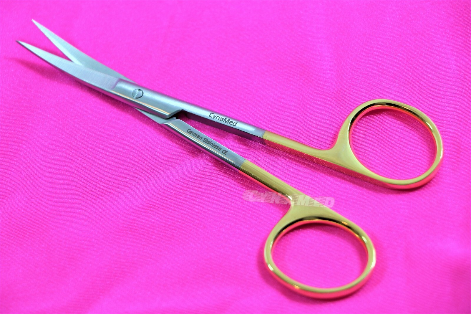 NEW 5 EA Premium GERMAN TC Iris Scissors 4.5″ Curved Surgical Dental Instruments