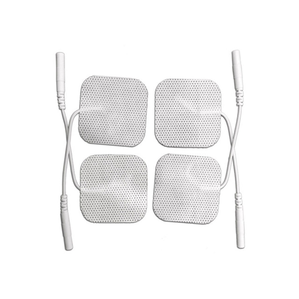 TENS 2″x2″ Premium Wired Electrode Pads, 20 Pads (10 Pair)