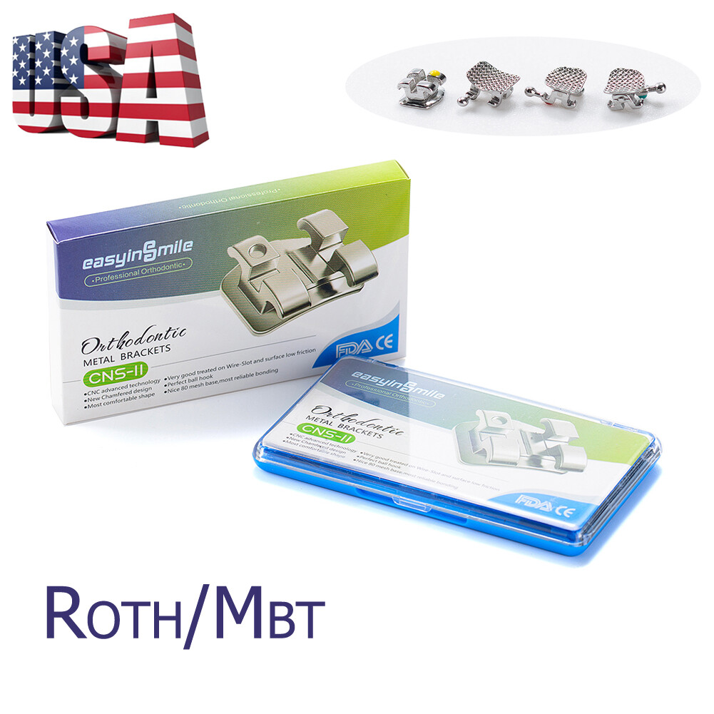 10pks Dental ortho brackets orthodontic Braces mini Roth/MBT 022 345 EASYINSMILE