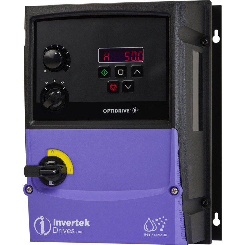 ODE-3-220105-1F4B Invertek VFD 3HP 10.5A 200V-240V 1Ph/3Ph VFDexchange