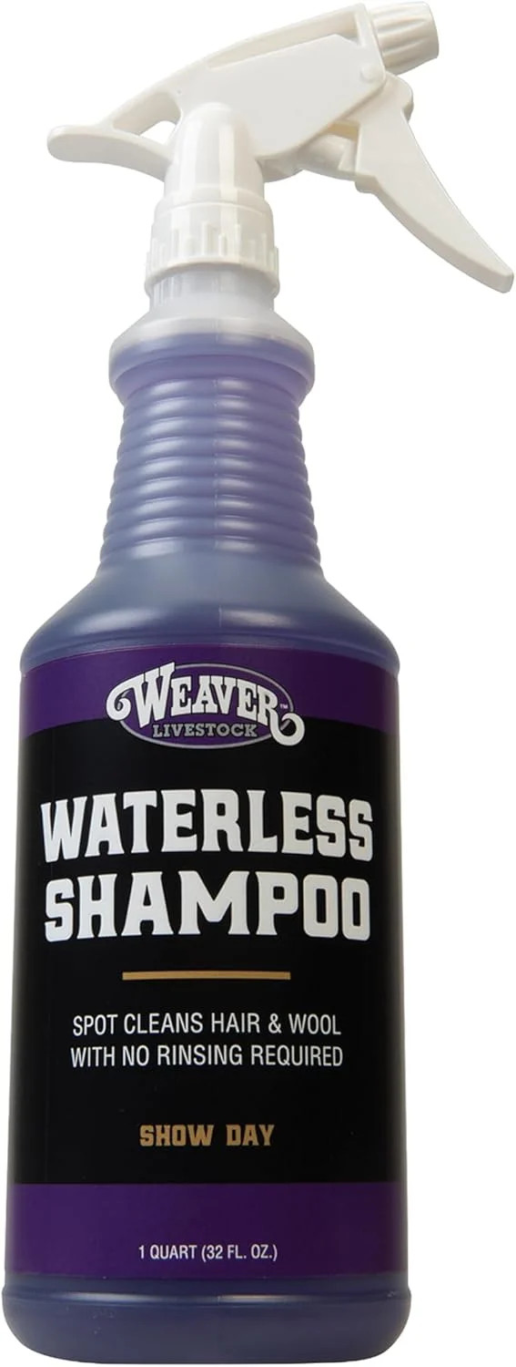 Weaver Livestock Waterless Shampoo, (1-Quart), No Rinse Wash and Shine Cleanser