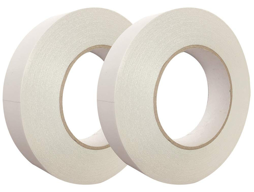Heavy Duty Banner Hem Tape Double Sided 1 Inch X 164 Feet / 55 Yard – 2 Pack (Wh