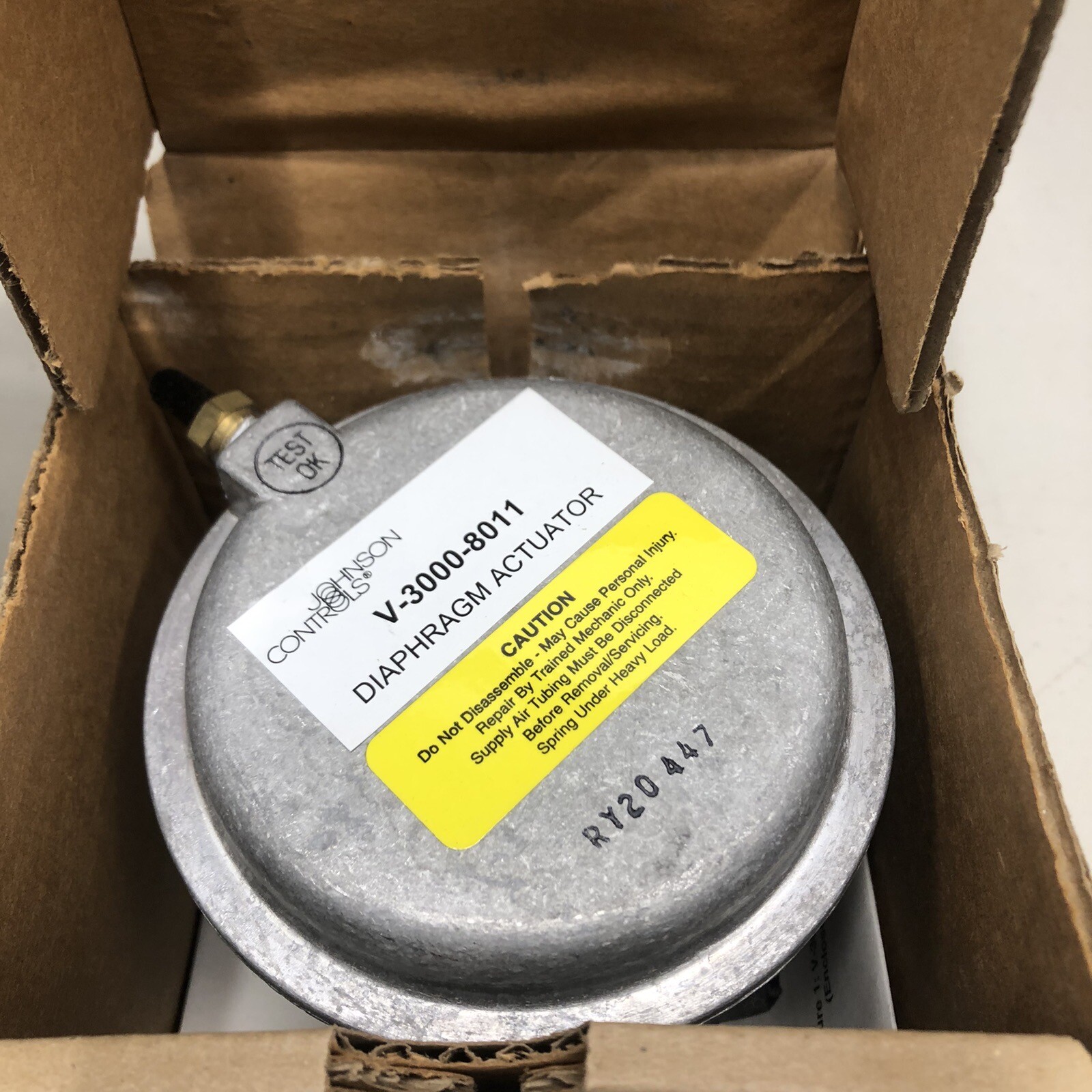 New JOHNSON CONTROLS V-3000-8011 Pneumatic Actuator