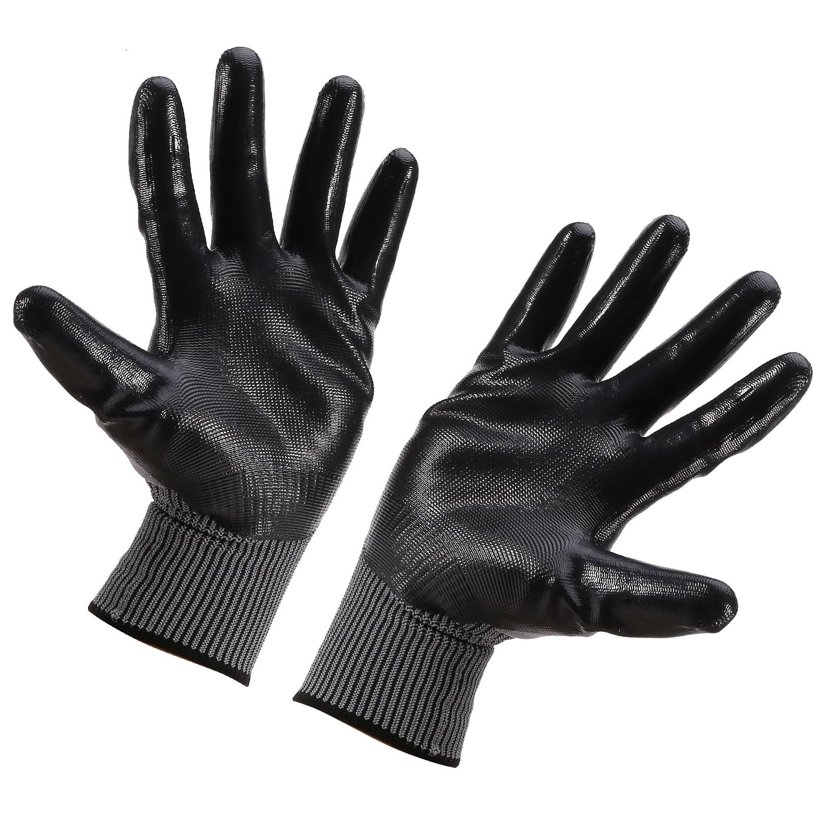 Guantes de trabajo hombres y mujeres con agarre recubierto PU en palma y dedos