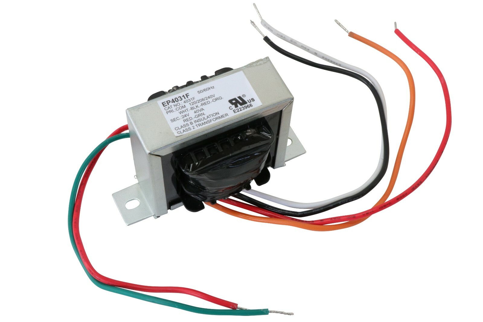 Endurance Pro Control Transformer 40VA, Primary 120, 208, 240V Secondary 24V, HV