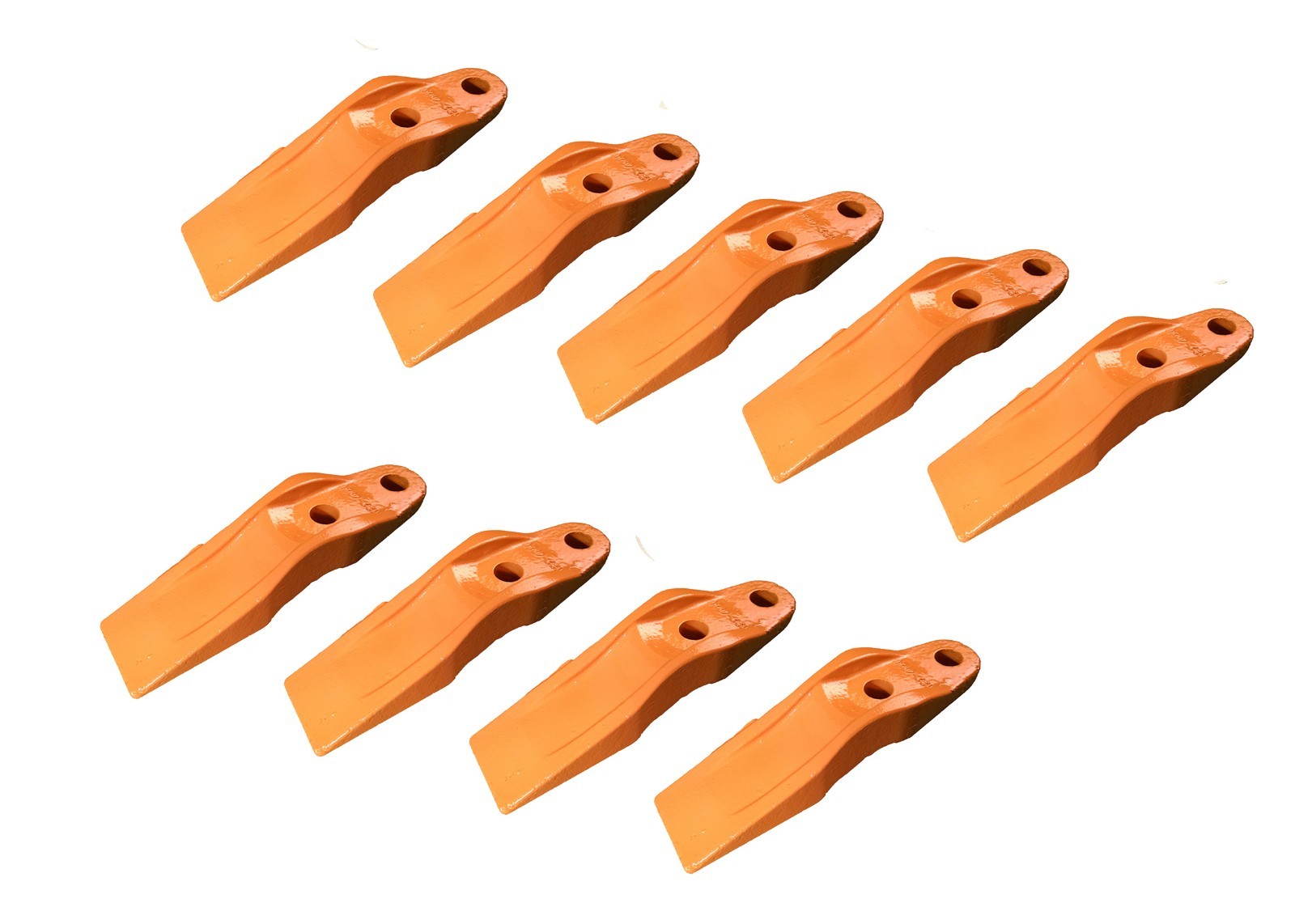 9 Skid Steer, Loader Bolt-On Uni-Teeth 132-4720, 2 3/8″ Hole to Hole Spacing