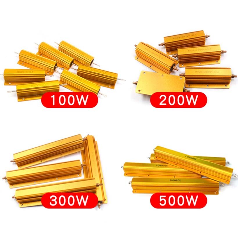 5W 10W -500W Watt High Power Aluminum shell Wirewound Metal Resistor 0.1Ω – 10KΩ
