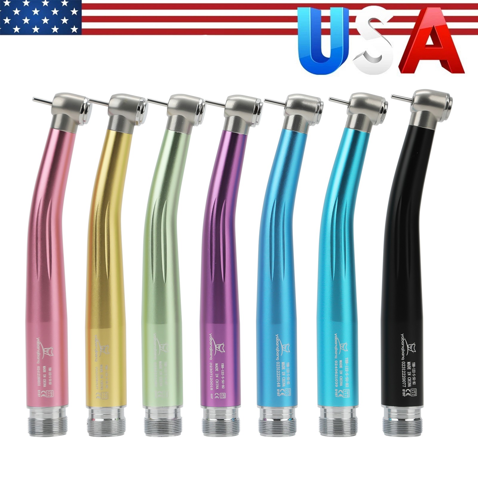NSK Style Dental High Speed Handpiece PANA-MAX Air Turbine 2 Holes 7 Colors
