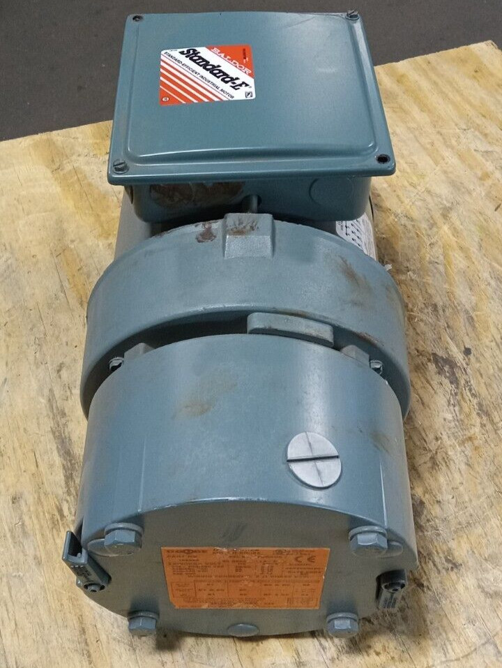 NEW BALDOR 3/4 HP AC BRAKE MOTOR 208-230/460 VAC 3Ø 1750 RPM 56C TEFC VBM3542-D