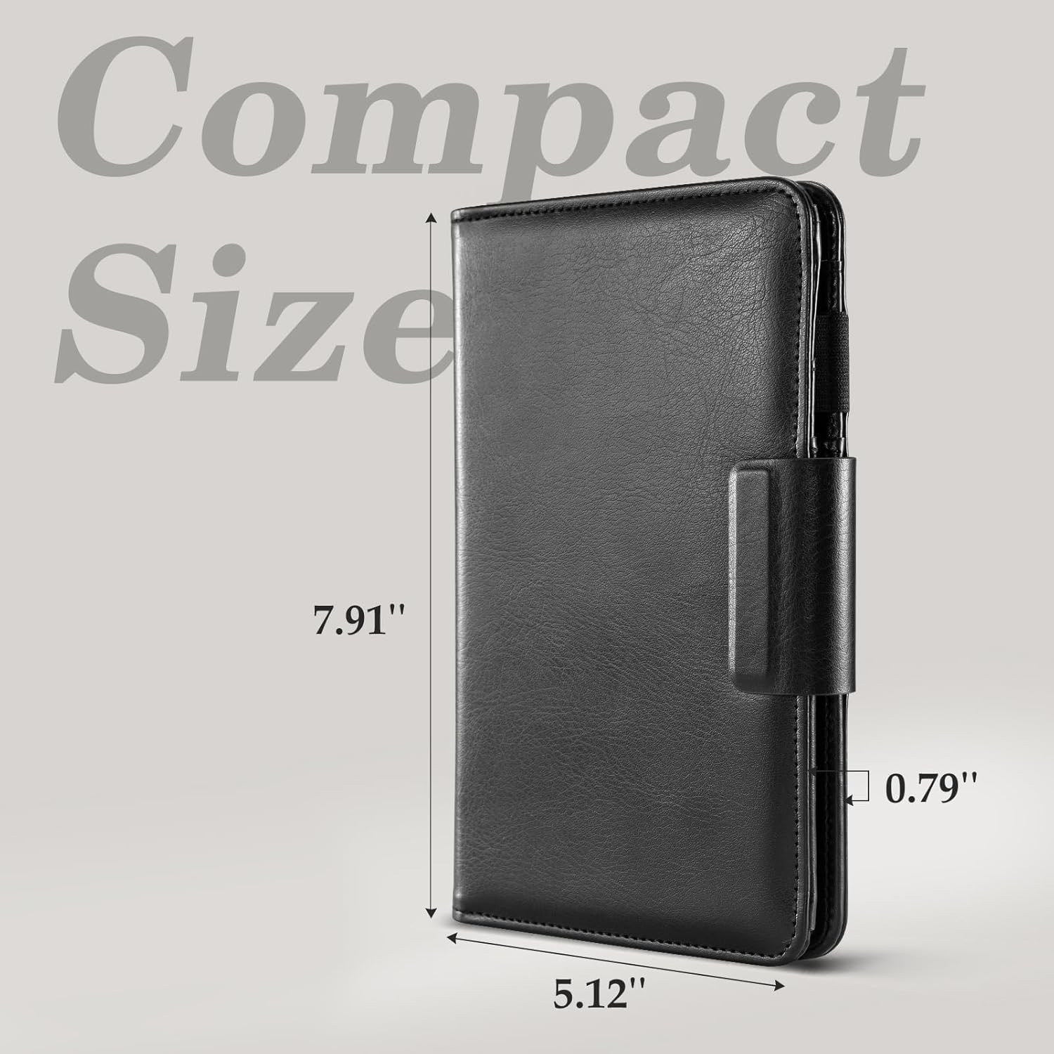 Server Book – 5.12″ x 7.91″ Waiter Wallet Organizer in Genuine Leather, with …