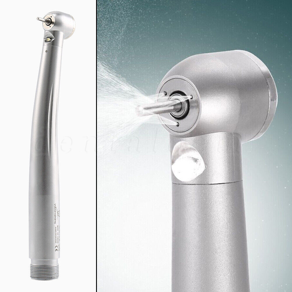 Pieza de mano LED turbina alta velocidad fibra óptica dental estilo NSK 2/4Holes