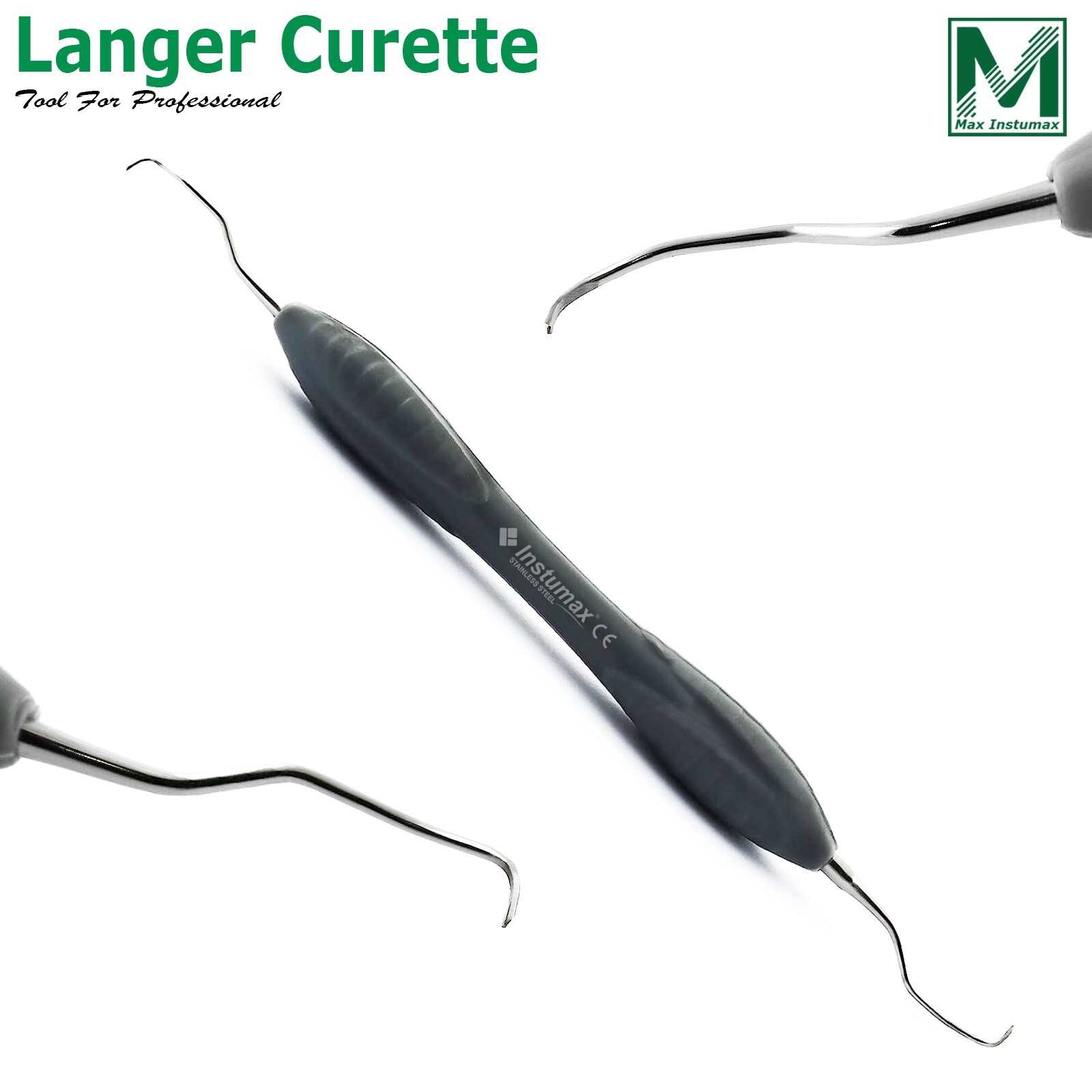 Langer 1-2 Curette Universal Periodontists Scalers Double Ended instruments 2PCS