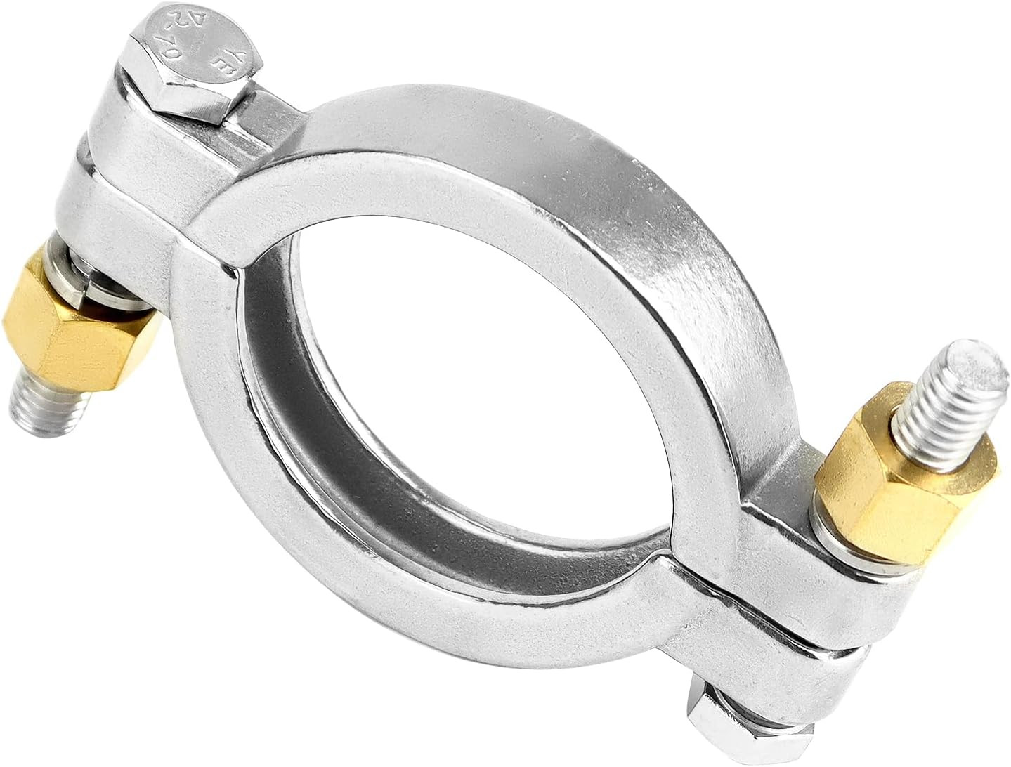 2 Pack 2” 304 Stainless Steel High Pressure Bolted Triple Sanitary Clamp 2” 2pcs