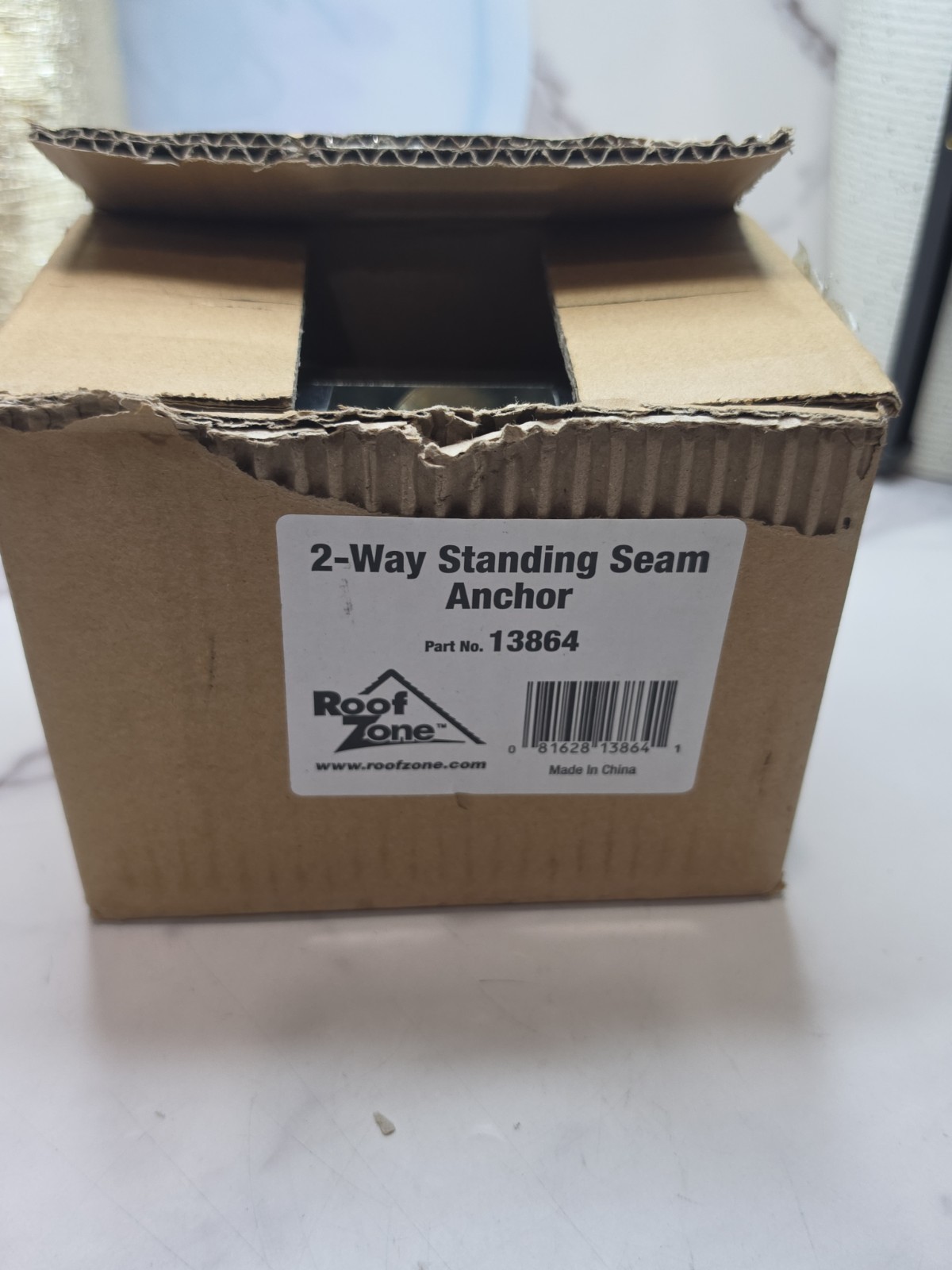 Roof Zone 2-Way Standing Seam Roof Anchor Clamp Tie Down 13864, 5000 lb Capacity
