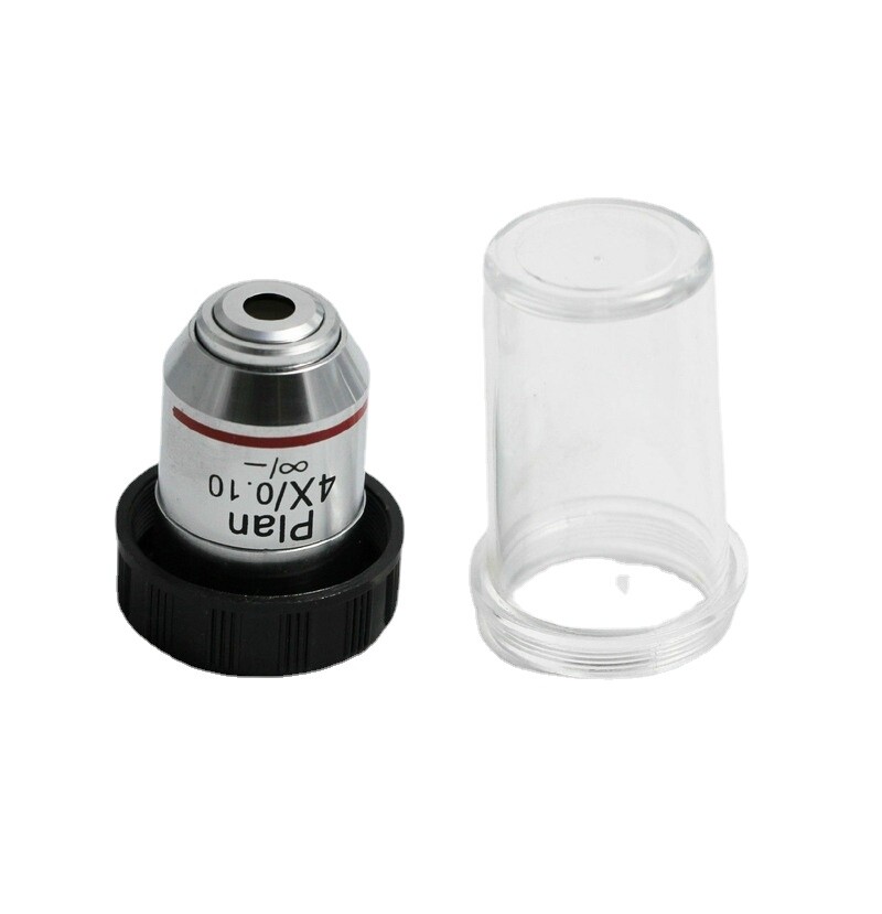 Compound Microscope 4X 10X 40X 100X Infinity Plan Achromatic Objective Lens Set