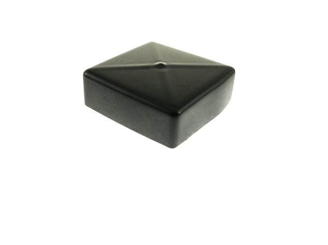 One Square Black Vinyl Caps 3″ x 3″- 1″ Tall SVC-3-1