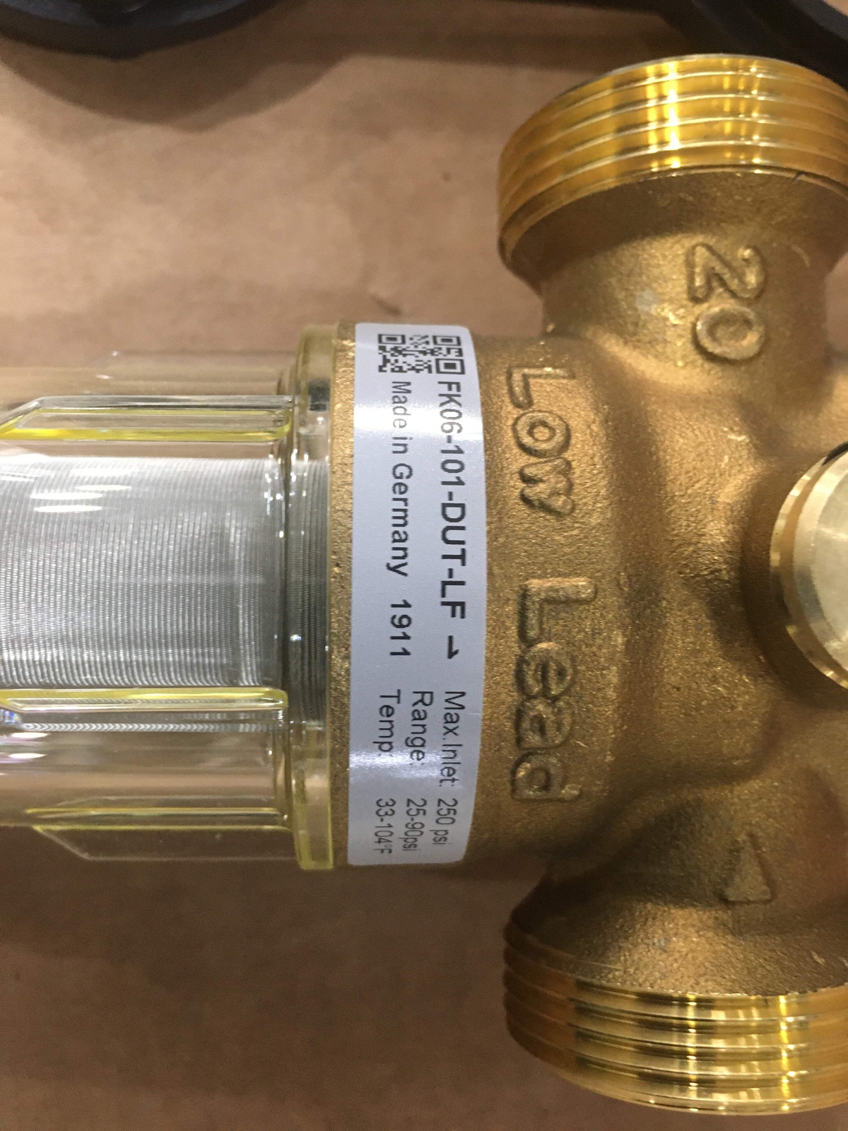 HONEYWELL FK06-101-DUT-LF «DIALSET» LOW LEAD PRESSURE REGULATING FILTER