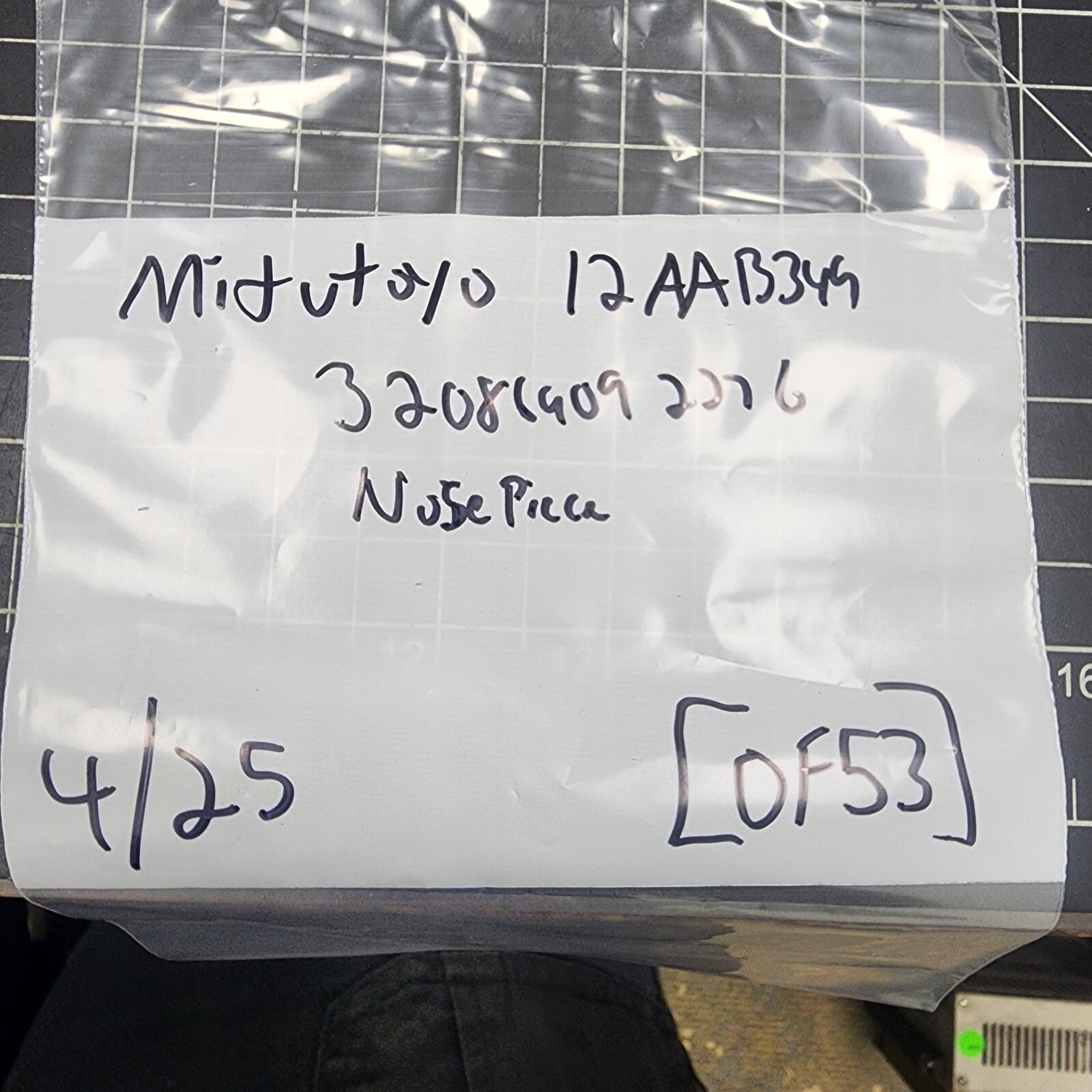 Mitutoyo 12AAB349 NOSEPIECE FOR SJ-400 DEEP GROOVE [OF53]