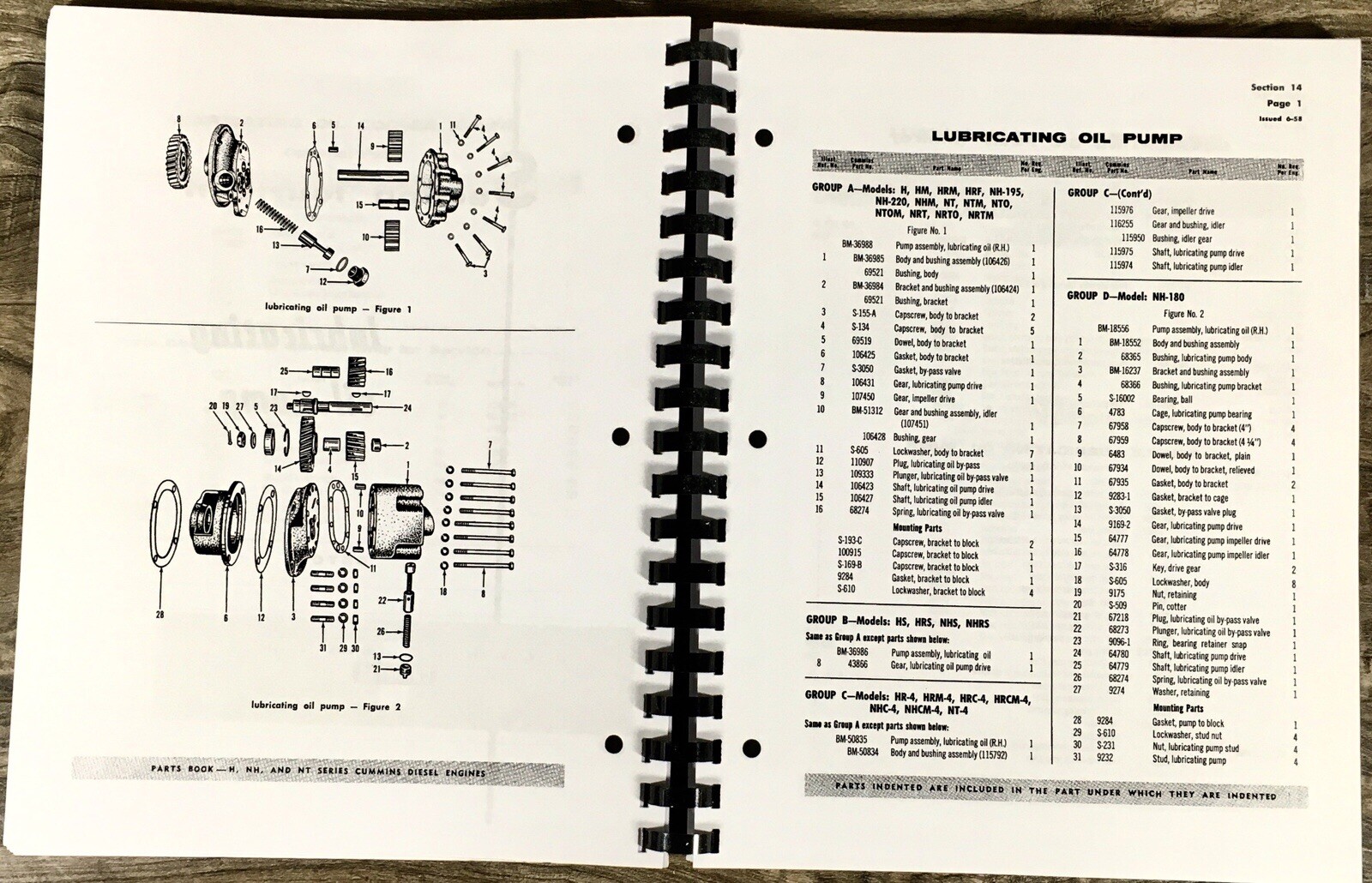 Cummins NHHHTC-335 NTC-350 NTCE-350 NTCC-350 Engines Service Manual Parts Set