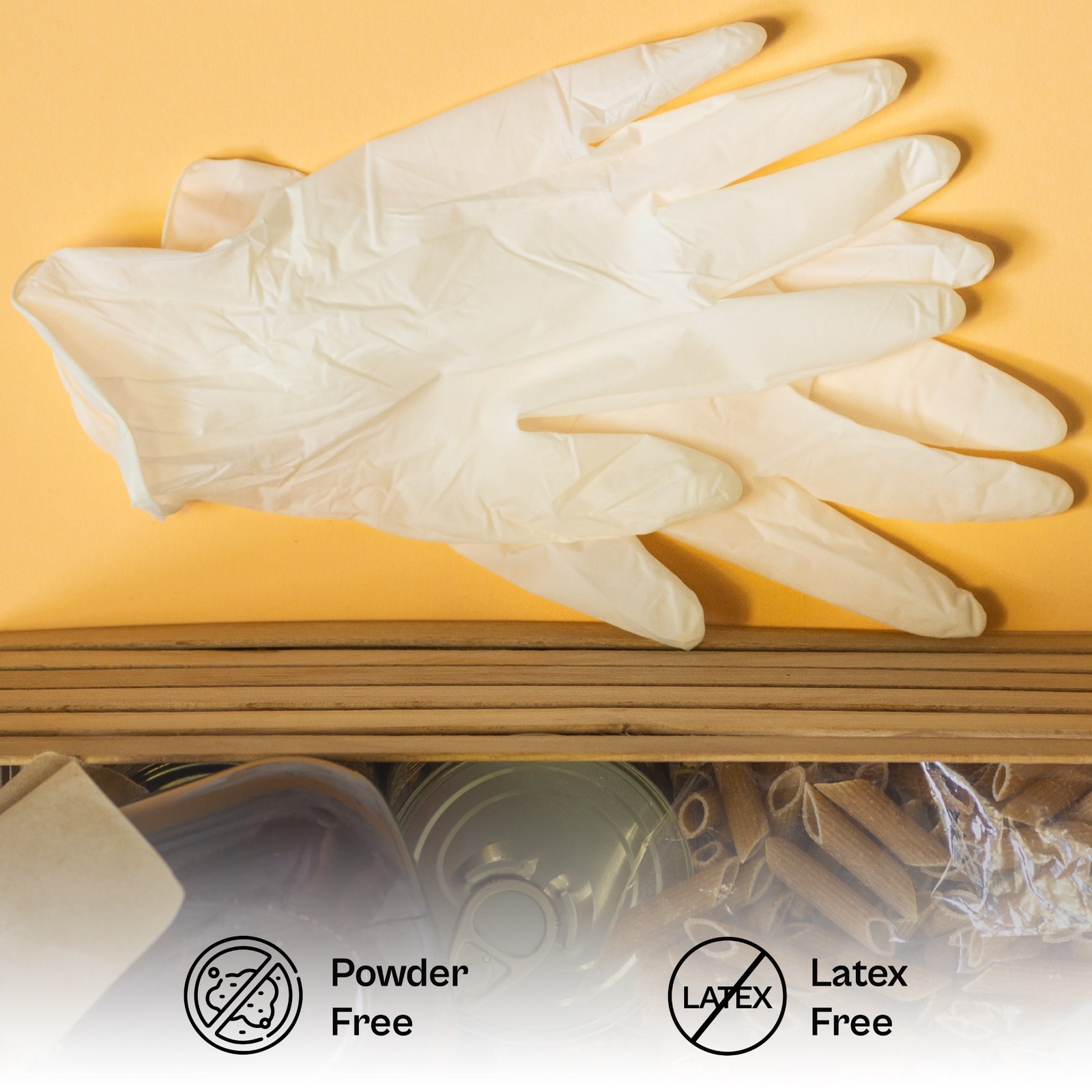 48000 Non Exam Latex and Powder Free Vinyl Non Exam Gloves 3 Mil Medium Clear