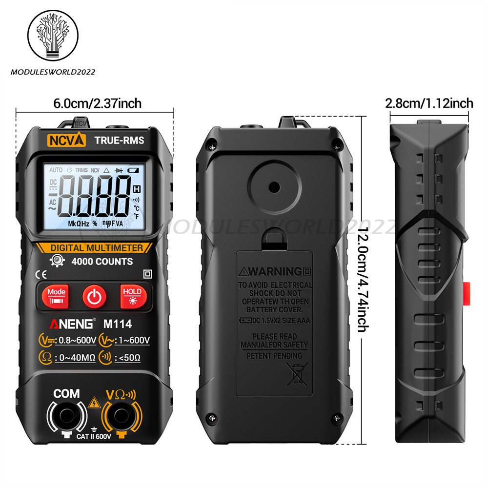 ANENG Digital Multimeter Automatic Voltmeter NCV Resistance Electrician Tester