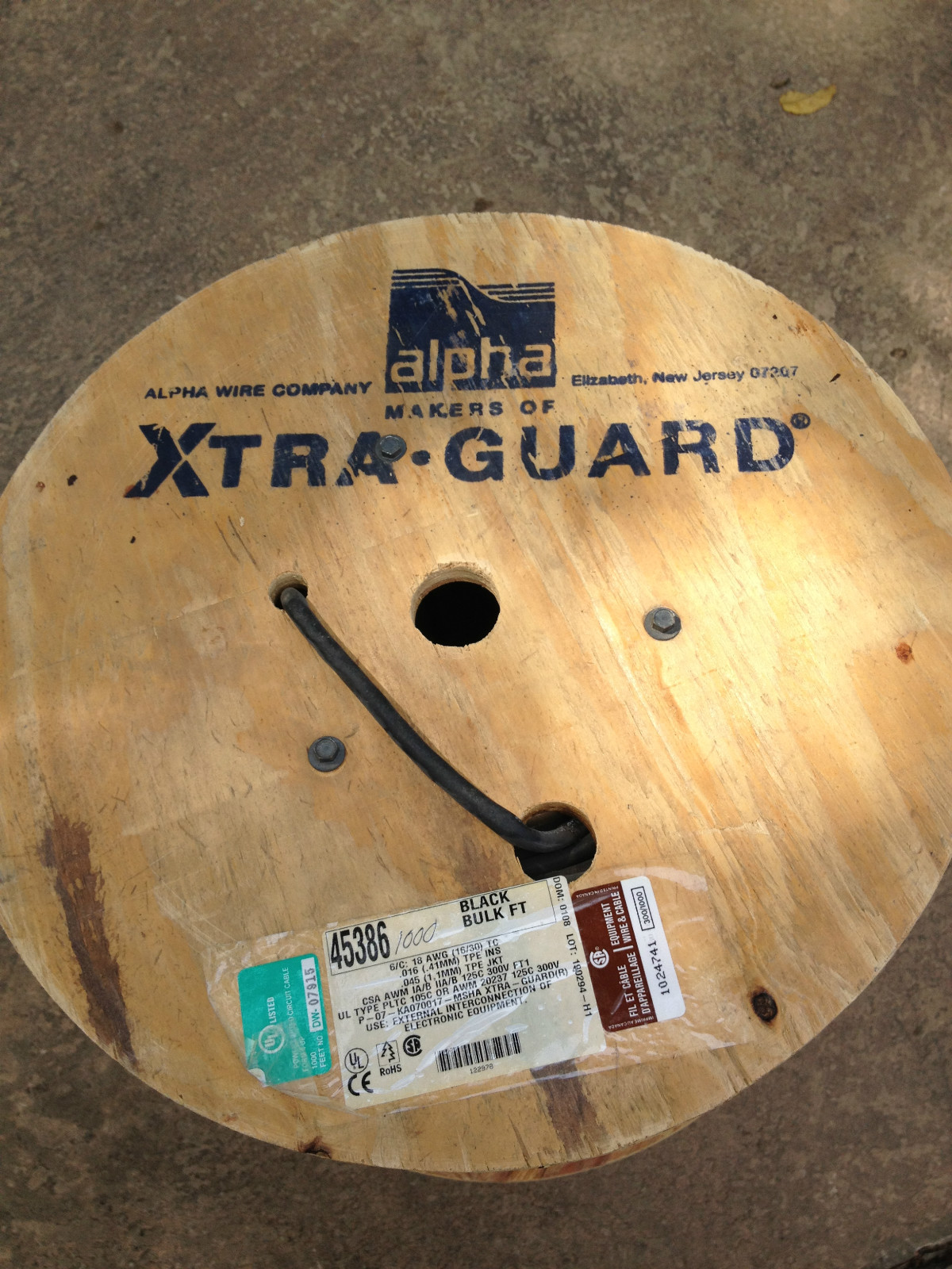 New 18 AWG – $.50 per Foot – Stranded 6 Conductor – 300V –High Performance Wire
