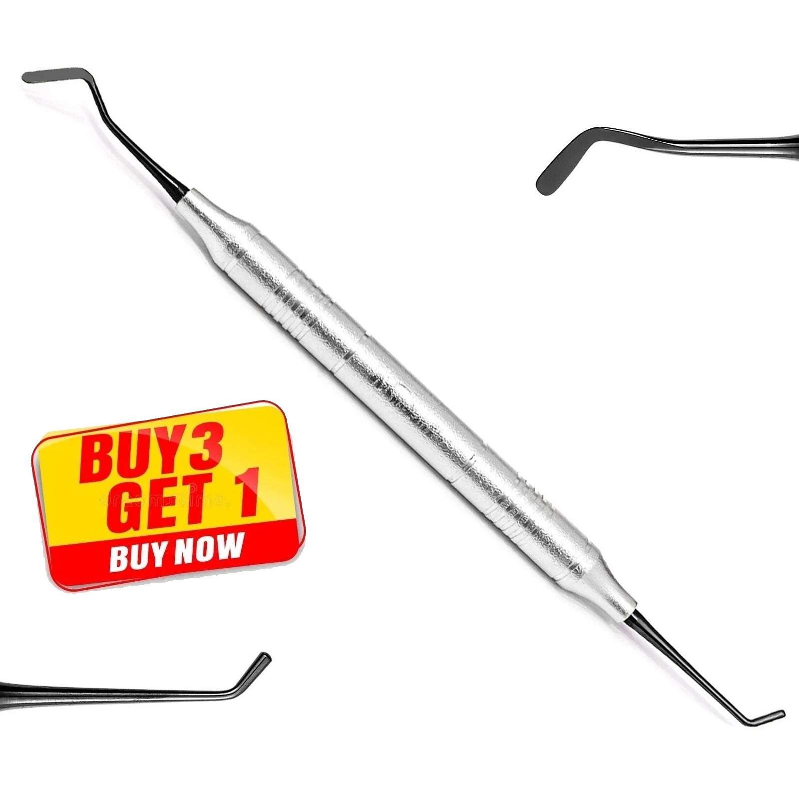 Dental Composite Filling Instruments Spatula & Plugger Titanium Black Color Tips