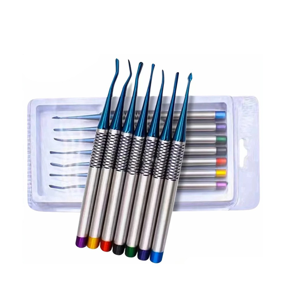 7Blue Root Elevator Luxating PDL Dental Instruments Implant Titan Surgical IN US