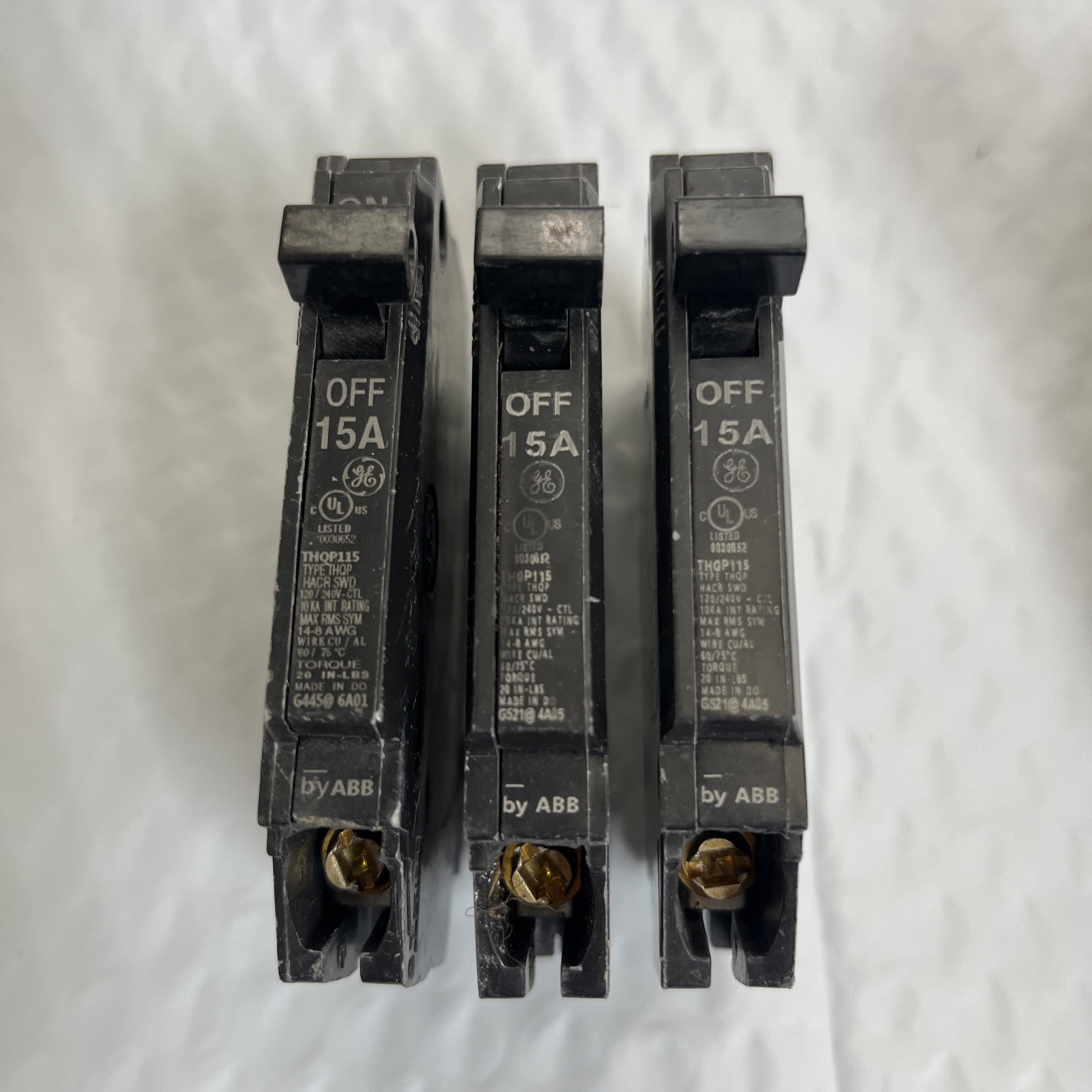 GE Q-Line 15 Amp 1/2 in. Single-Pole Circuit Breaker (THQP115)(6PK)