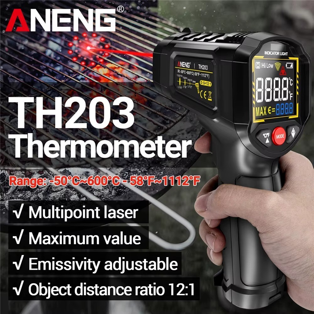 Infrared Laser Thermometer Gun No-Contact Digital Temperature Measurement Tester