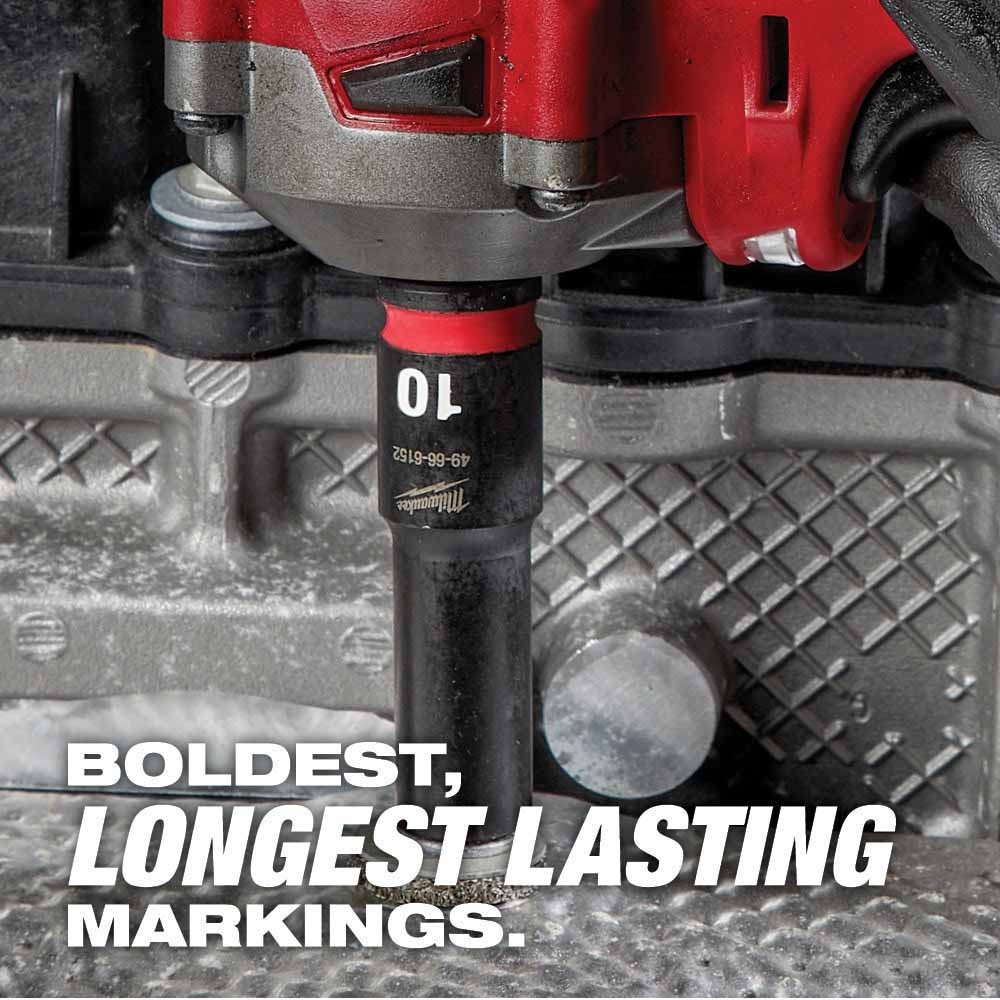 Milwaukee 49-66-6818 Shockwave Impact Duty Socket 1/2″ Drive 16-PC MM Tray Set