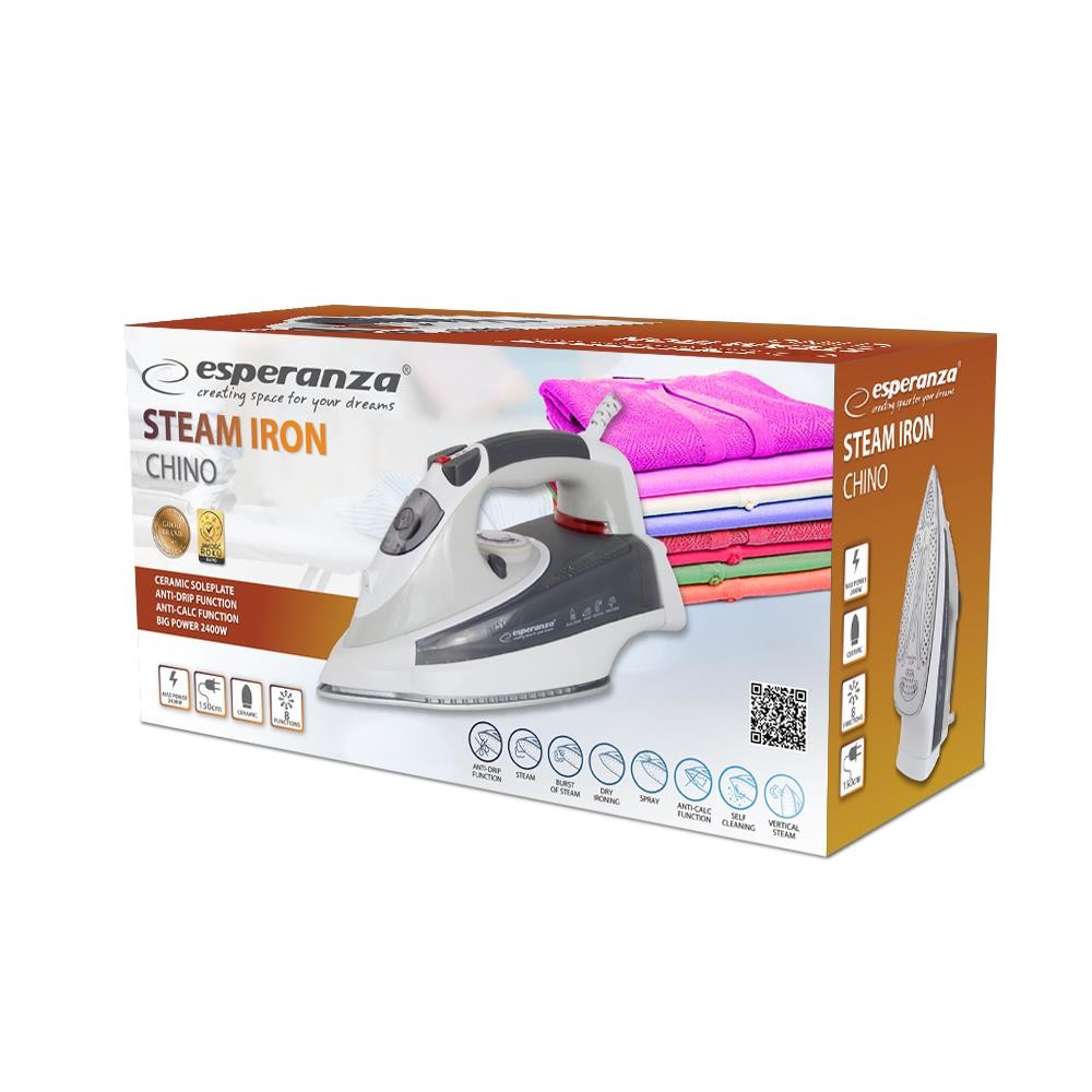 Żelazko Parowe Esperanza Chino 2400w Esperanza