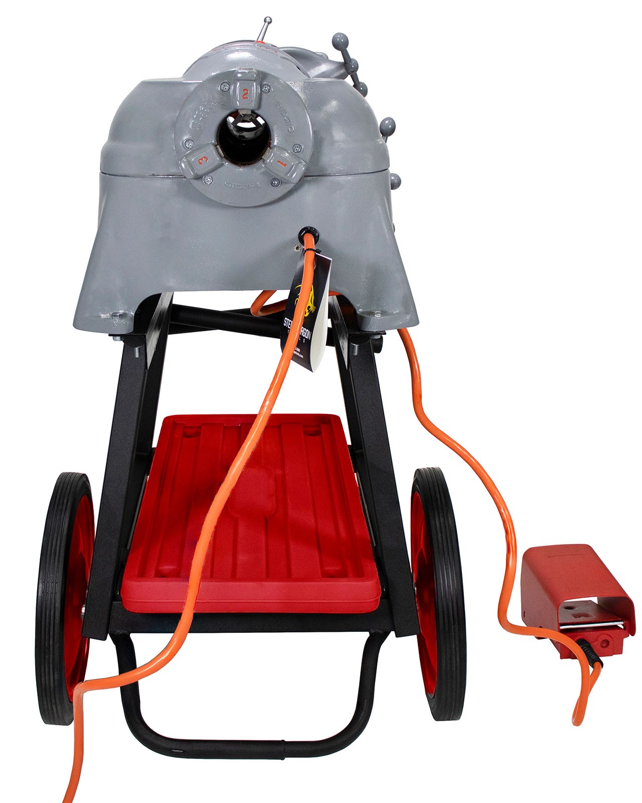 Reconditioned RIDGID® 535 V1 Pipe Threading Machine with Cart Dies Heads & Oil