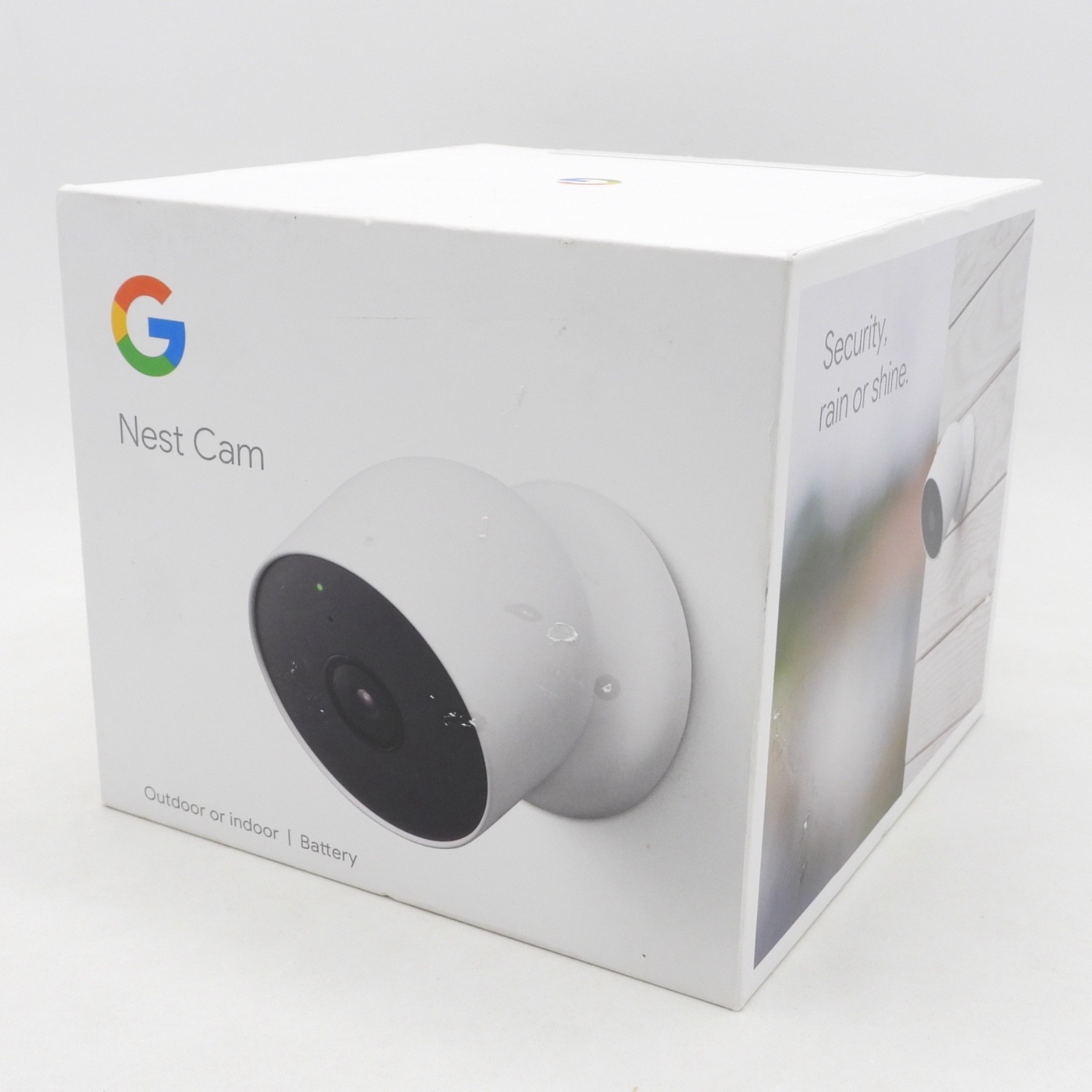Google Nest Security Indoor Outdoor Camera G3AL9 (Snow) with box