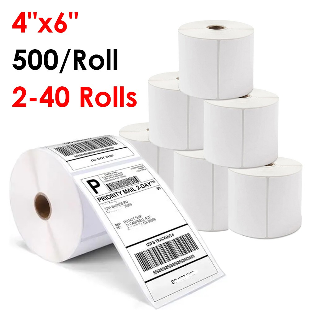 4″x6″ Thermal Shipping Labels for Zebra, Rollo, Munbyn, MFLABEL, Eltron 500/roll