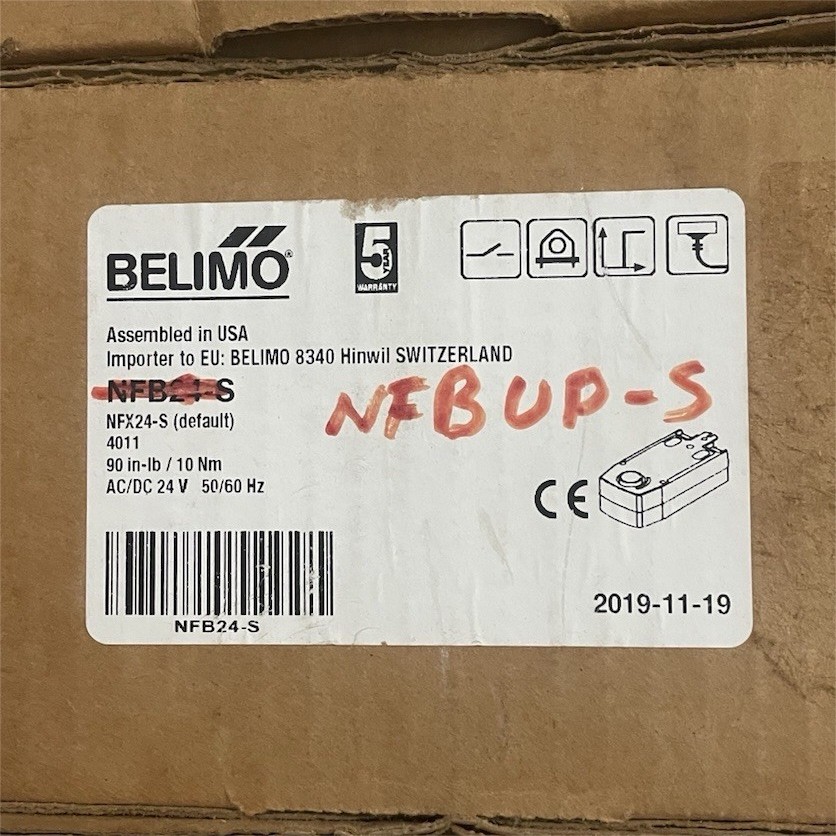 Belimo AFRB24-S NFB24-S Damper Actuators Corded Electric 24V