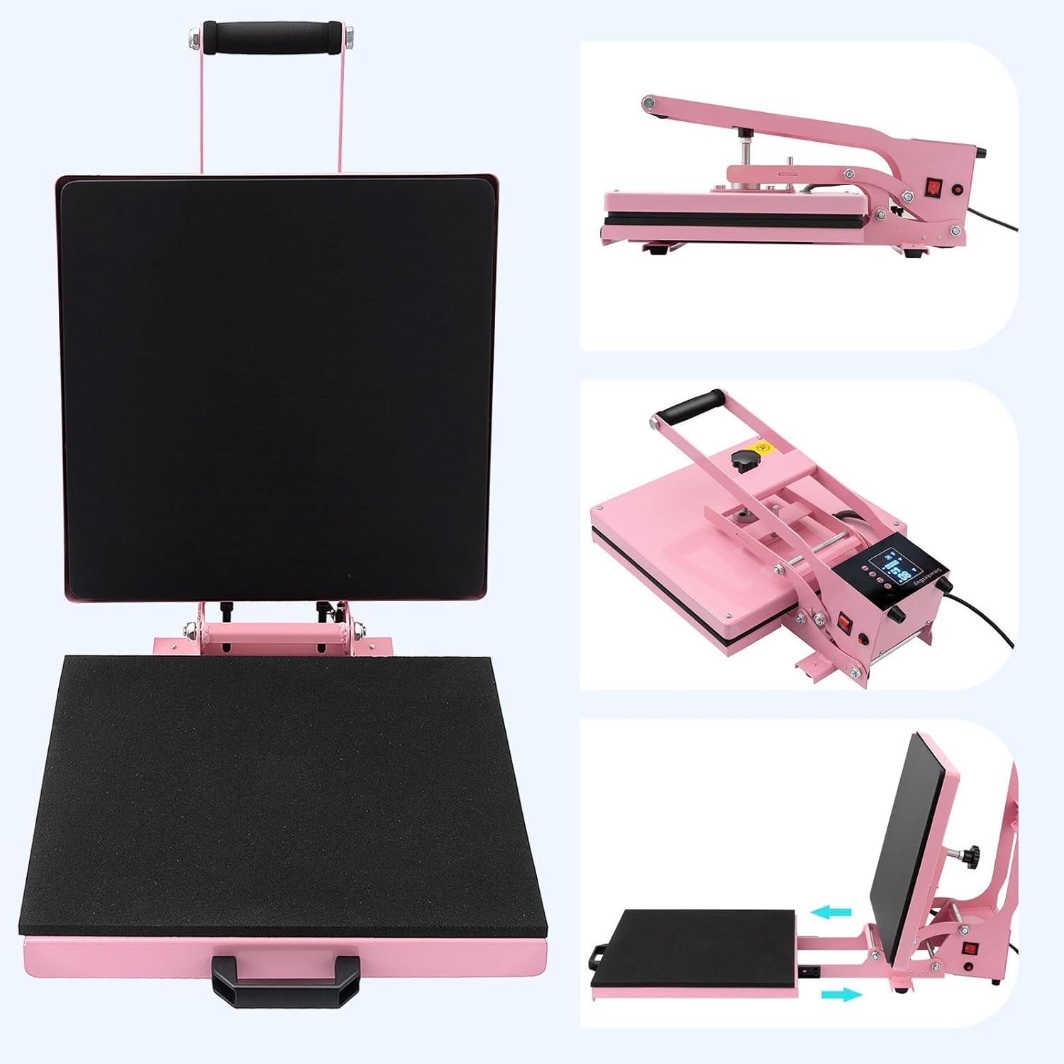 15″x15″ Digital Clamshell Heat Press Machine T-shirt Sublimation Transfer Print