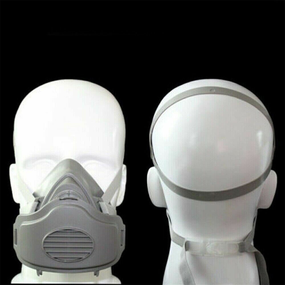 Safety Gas Mask Respirator Half Face For Painting Spraying Facepiece +20 Filters