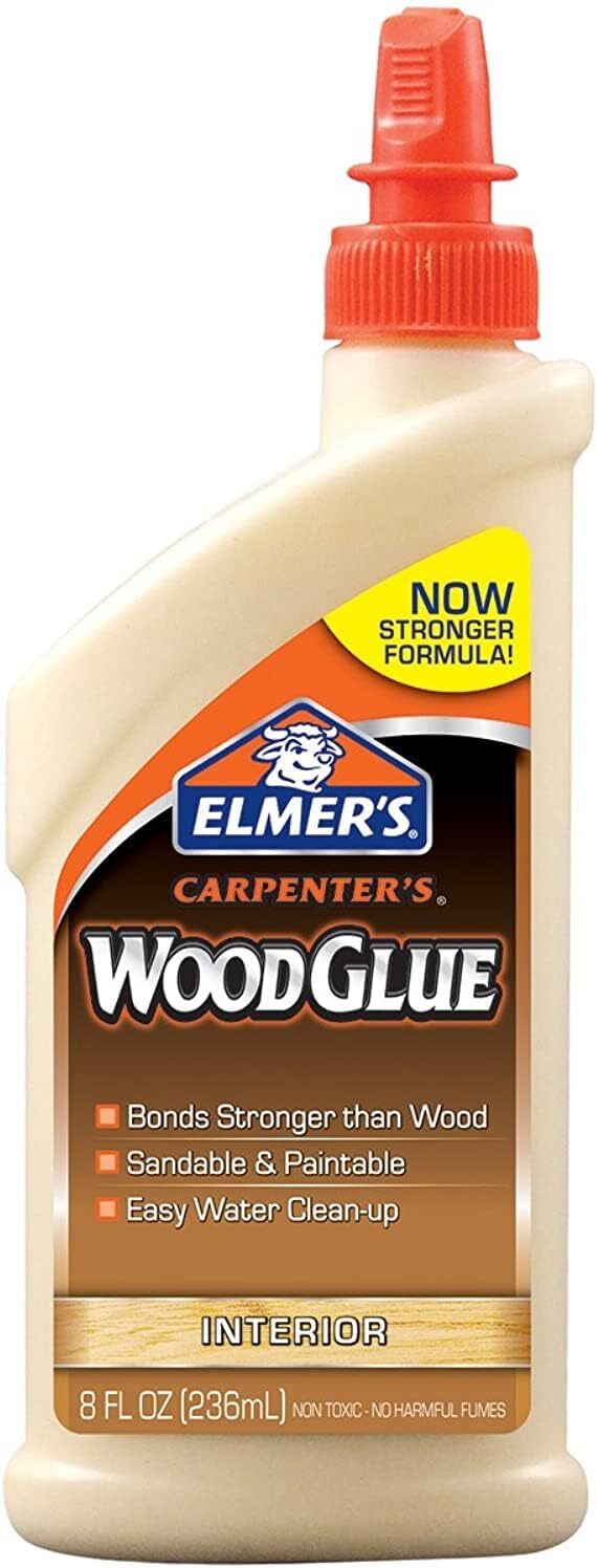 Elmer’s E7010 Carpenter’s Wood Glue, Interior, 8 Ounces