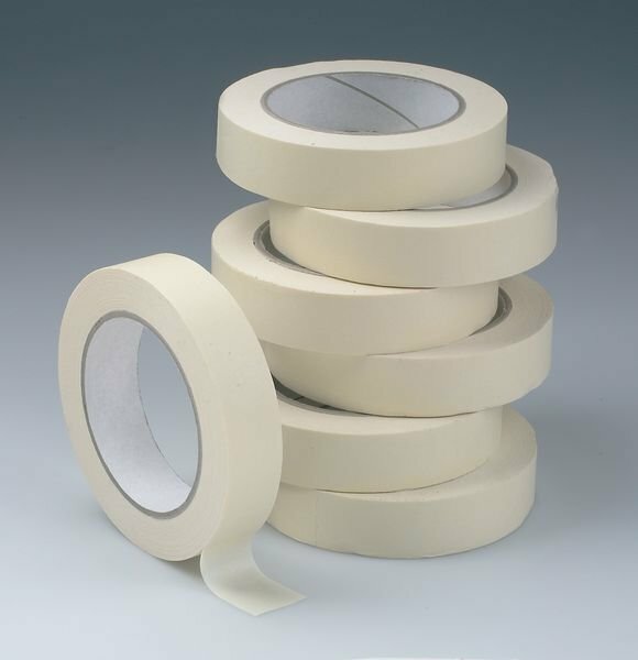 12 ROLL CASE – 1″ x 60 Yard Rolls – 21 lb. Tensile Strength MASKING TAPE