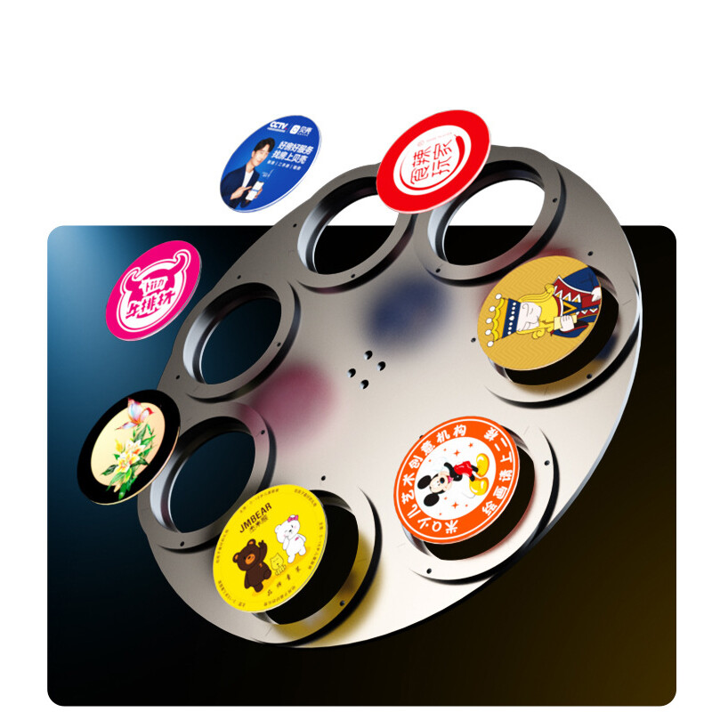 60W-600W Waterproof Custom 7 Logo Swtich Dynamic Pattern Rotary Gobo Projector