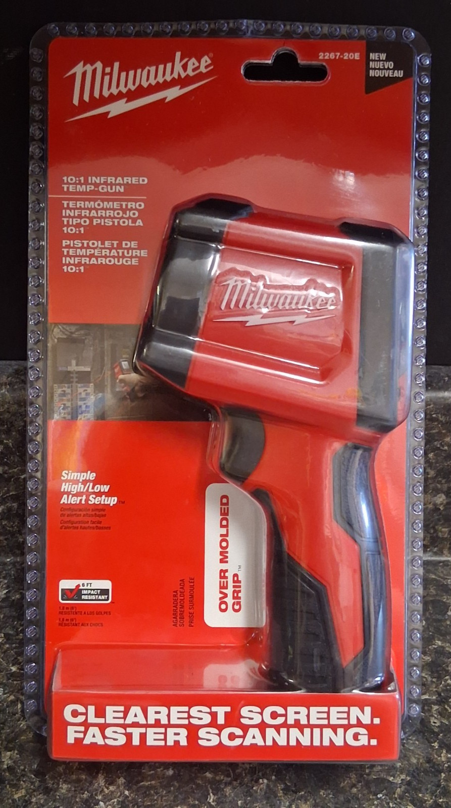 (RI4) Milwaukee 2267-20E 10:1 Infrared Thermometer LCD Temperature Gun – NEW