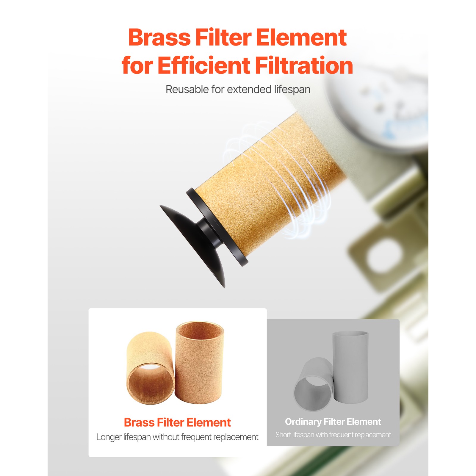Uimoso Air Compressor Filter 3/4″ NPT 4-Stage Drying System with Auto Drain