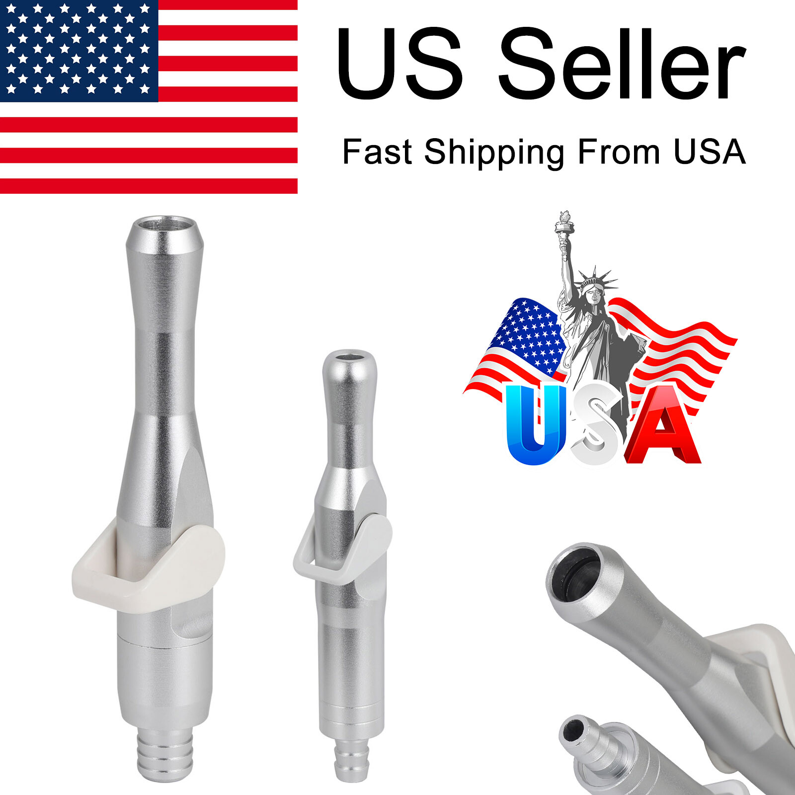 Dental Universal HVE/SE Valves Strong+Weak Suction Handle Saliva Ejector Adaptor