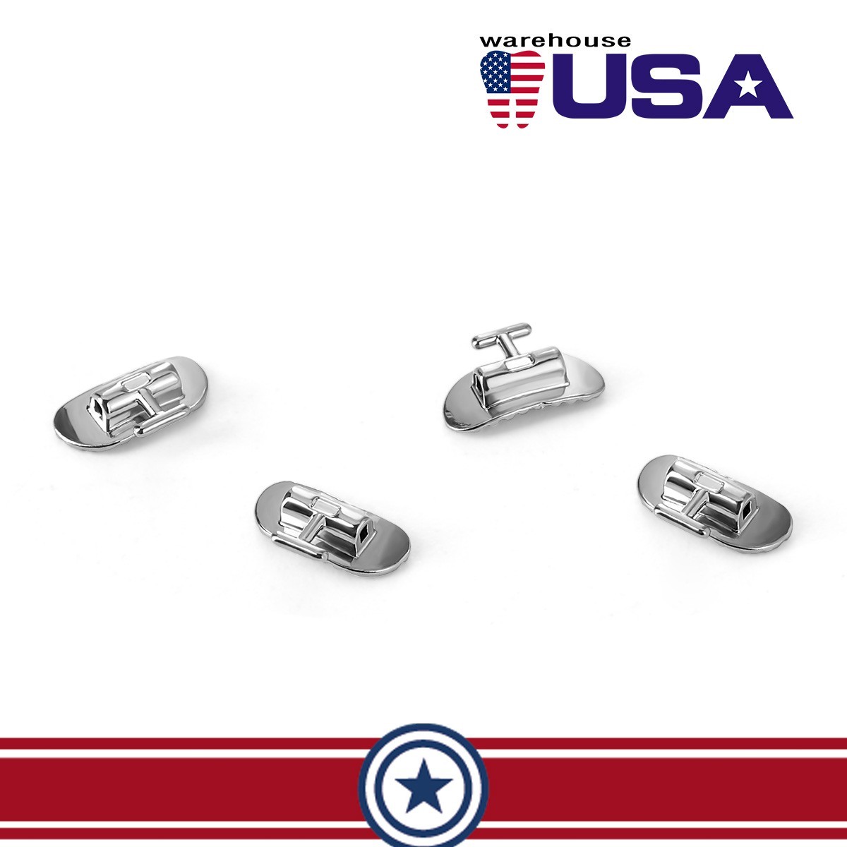 Dental Orthodontic Bondable Non-Convertible Rectangle Tube Roth 0.019*0.025